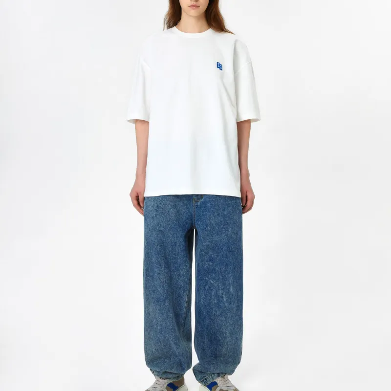 ADER ERROR Drop Shoulder Sleeve T Shirt Women's Ecru-2