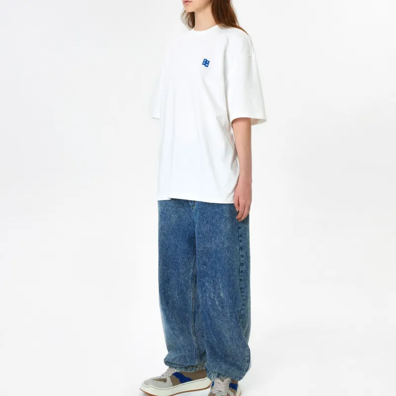 ADER ERROR Drop Shoulder Sleeve T Shirt Women's Ecru-4