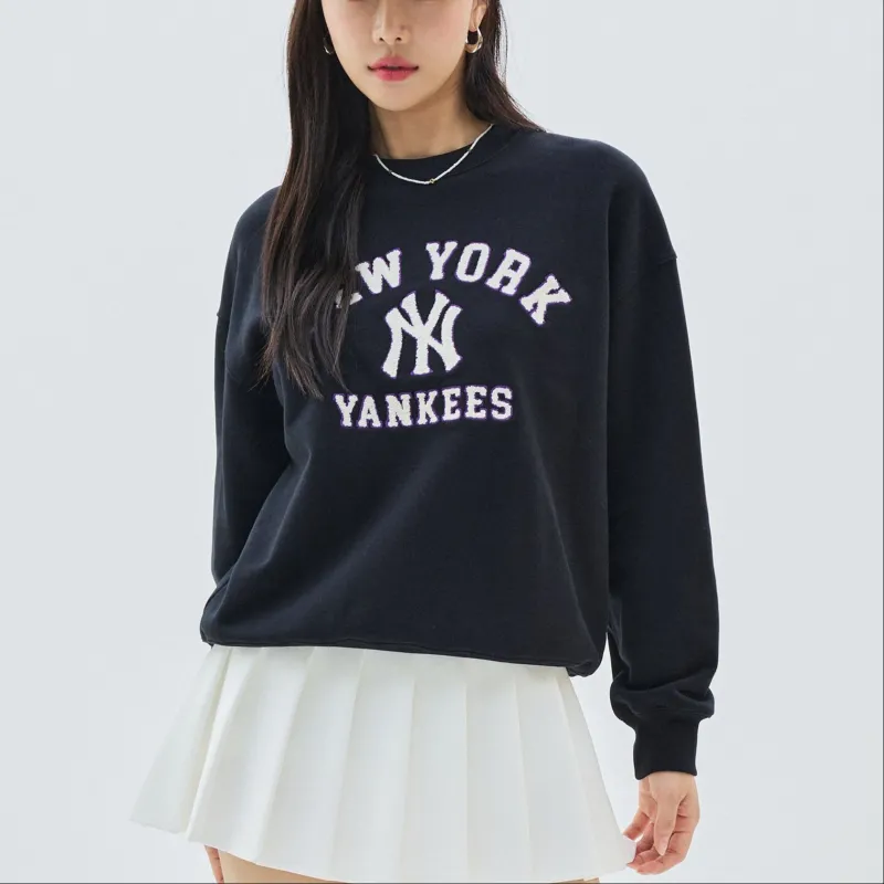 MLB New York Yankees Sweatshirt Women's Black-3