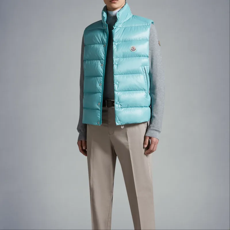 Moncler Tibb Series Vest Men's Aqua Green-1