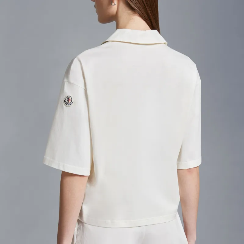 Moncler Logo patch Jersey Polo Shirt-2
