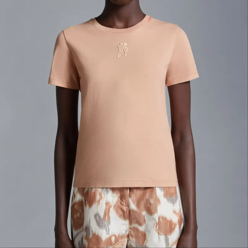 Moncler T Shirt Women's Light Pink-1