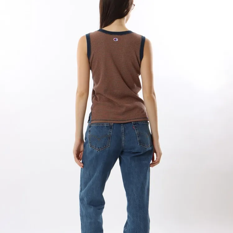 Champion SS24 Tank Top Women's Marine Blue/Brown-3