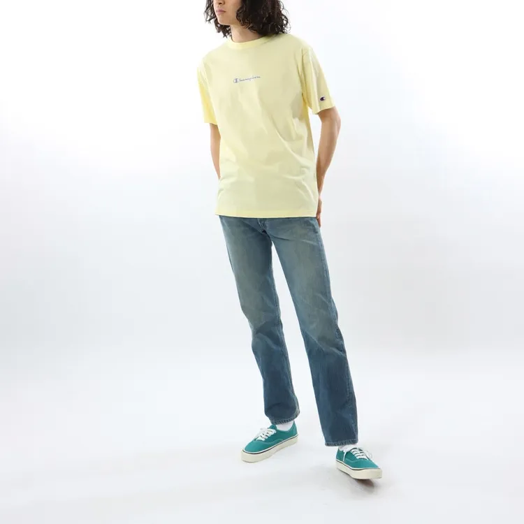 Champion T Shirt Unisex Light Yellow-2