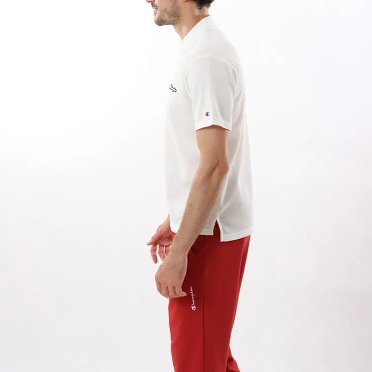 Champion SS24 Polo Shirt Men's White-3