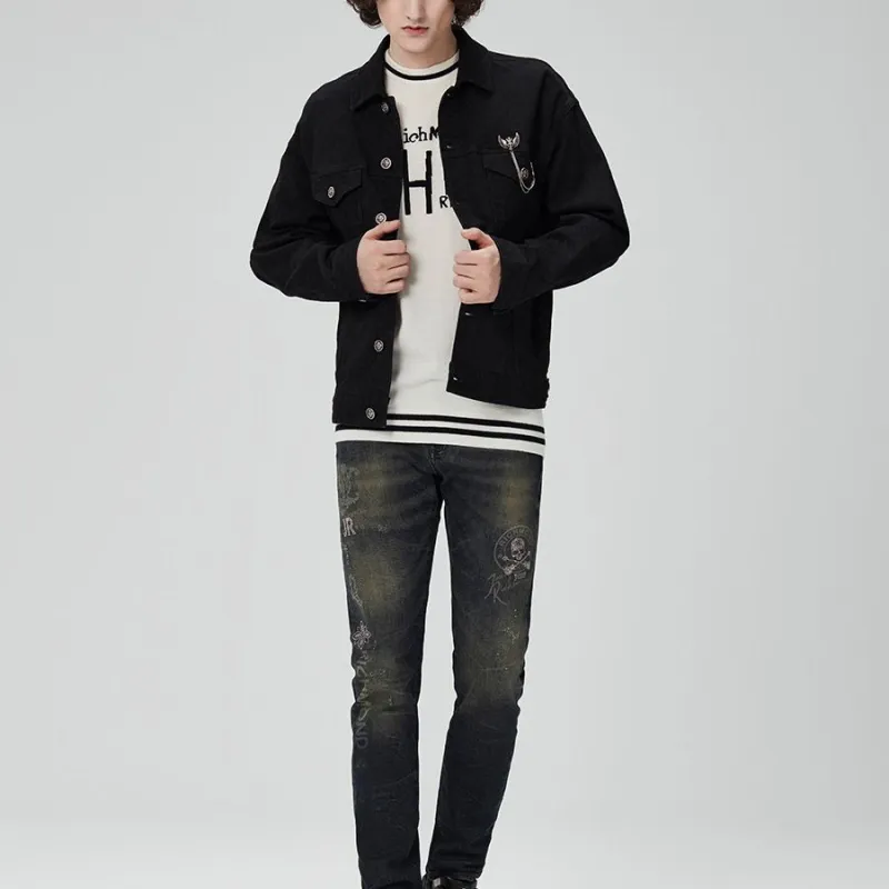 JOHN RICHMOND Denim Jacket Men's Black-1