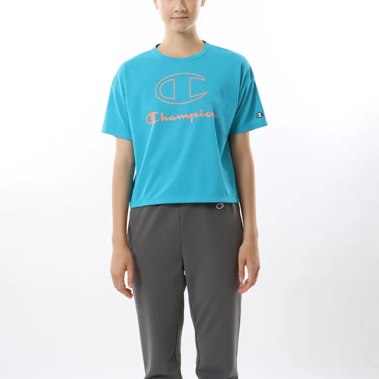 Champion T Shirt Women's Turquoise-1
