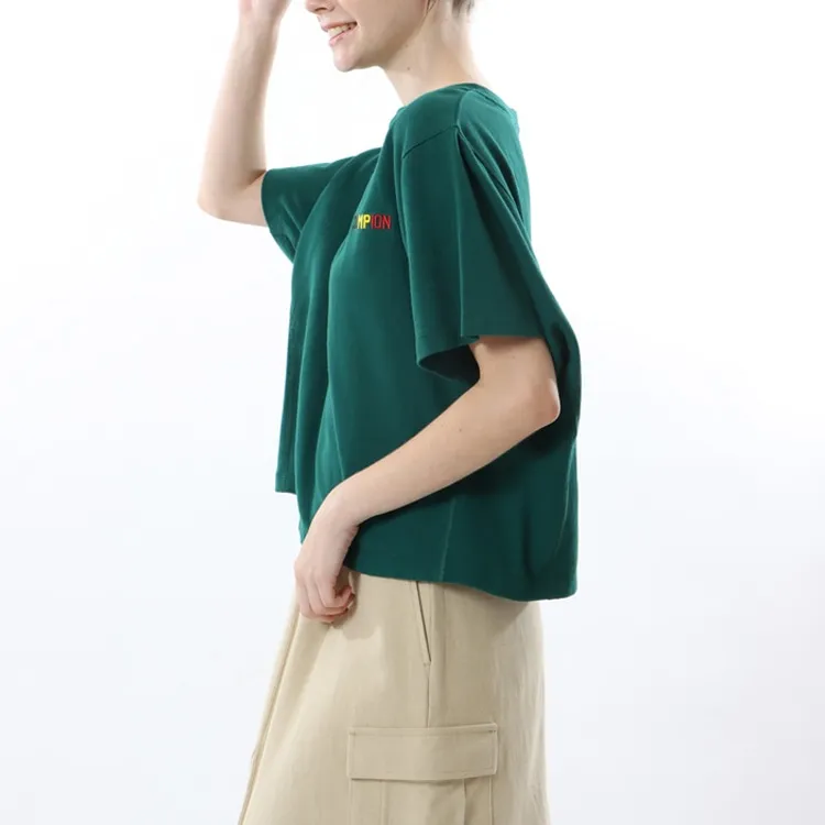 Champion T Shirt Women's Dark Green-3