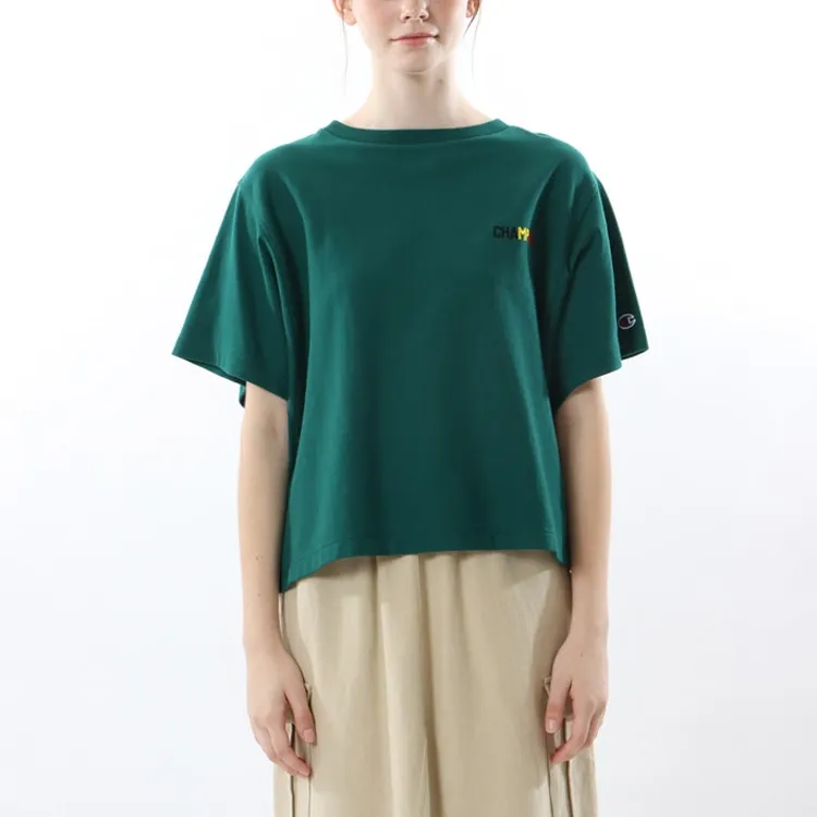 Champion T Shirt Women's Dark Green-2