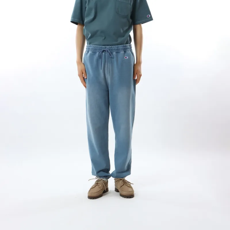 Champion SS24 Knitted Sports Pants Men's Stone Wash Blue-2