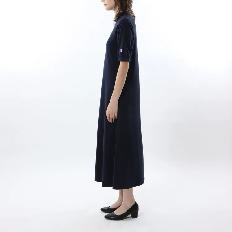 Champion SS24 Short Sleeved Dress Women's Marine Blue-3
