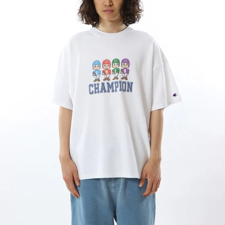 Champion T Shirts Men White-3