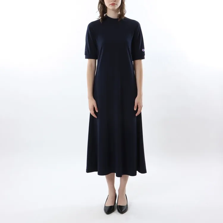 Champion SS24 Short Sleeved Dress Women's Marine Blue-1