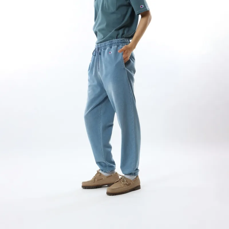 Champion SS24 Knitted Sports Pants Men's Stone Wash Blue-4