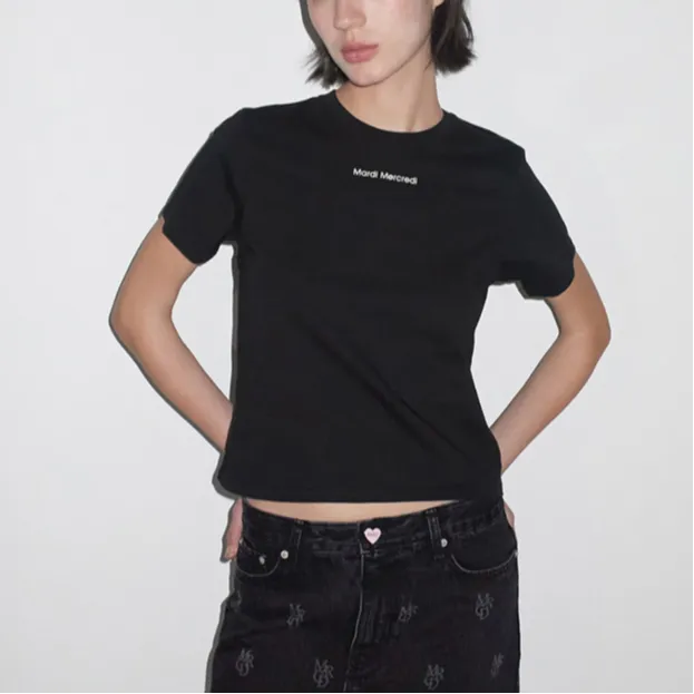 MARDI MERCREDI T Shirt Women's Diamond Black-2