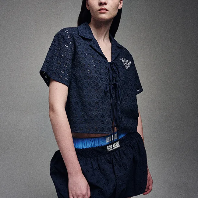 MARDI MERCREDI SS24 Shirt Women's Deep Navy Blue-3