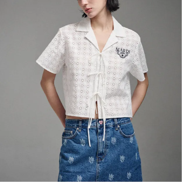 MARDI MERCREDI SS24 Shirt Women's White-2