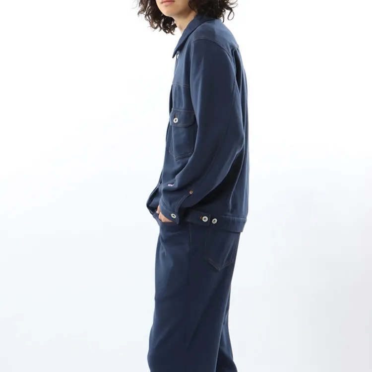 Champion SS24 Denim Jacket Men's Marine Blue-3