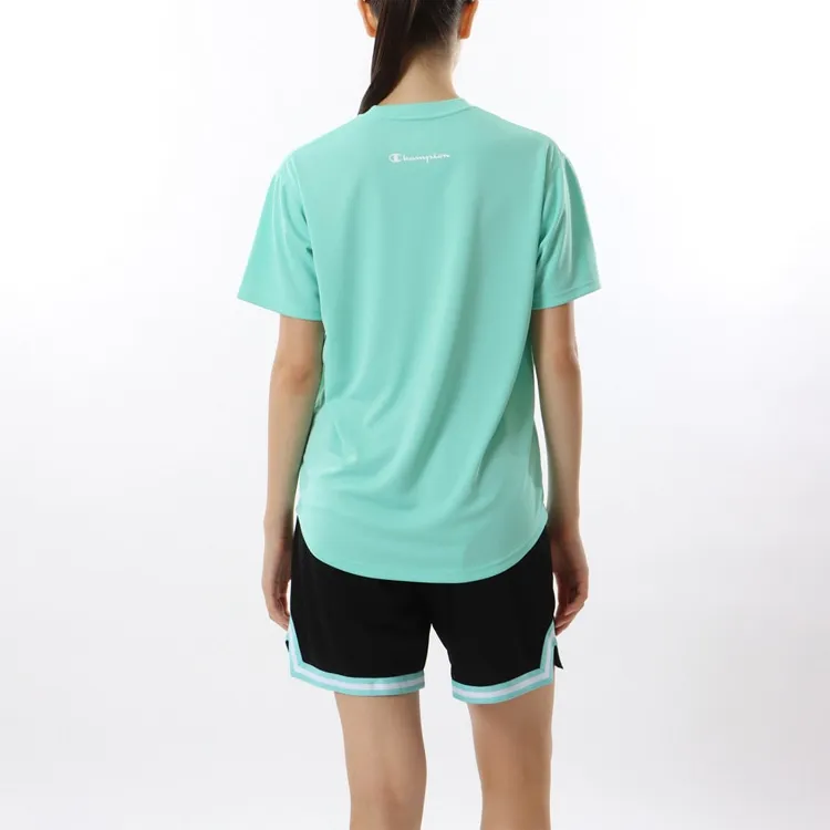Champion T Shirt Women's Light Blue Green-3