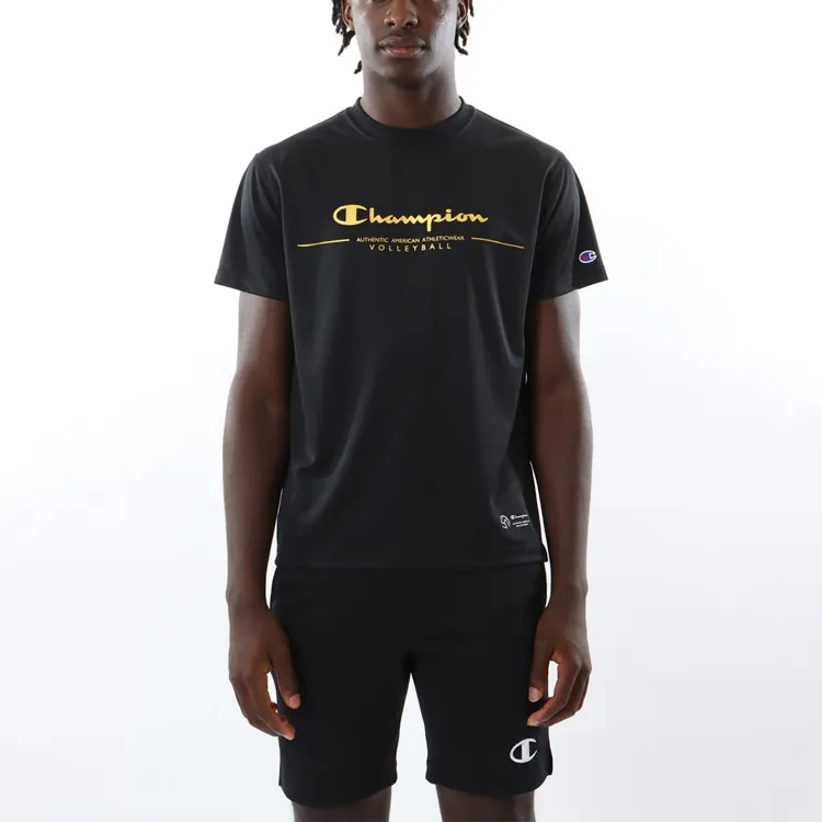 Champion T-Shirt Unisex Black/Gold-3