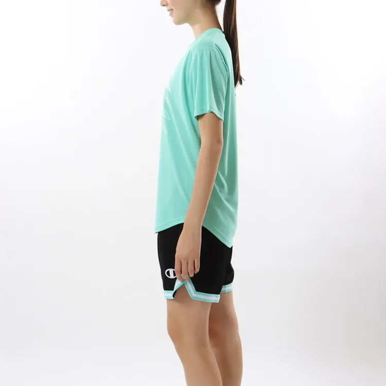 Champion T Shirt Women's Light Blue Green-4