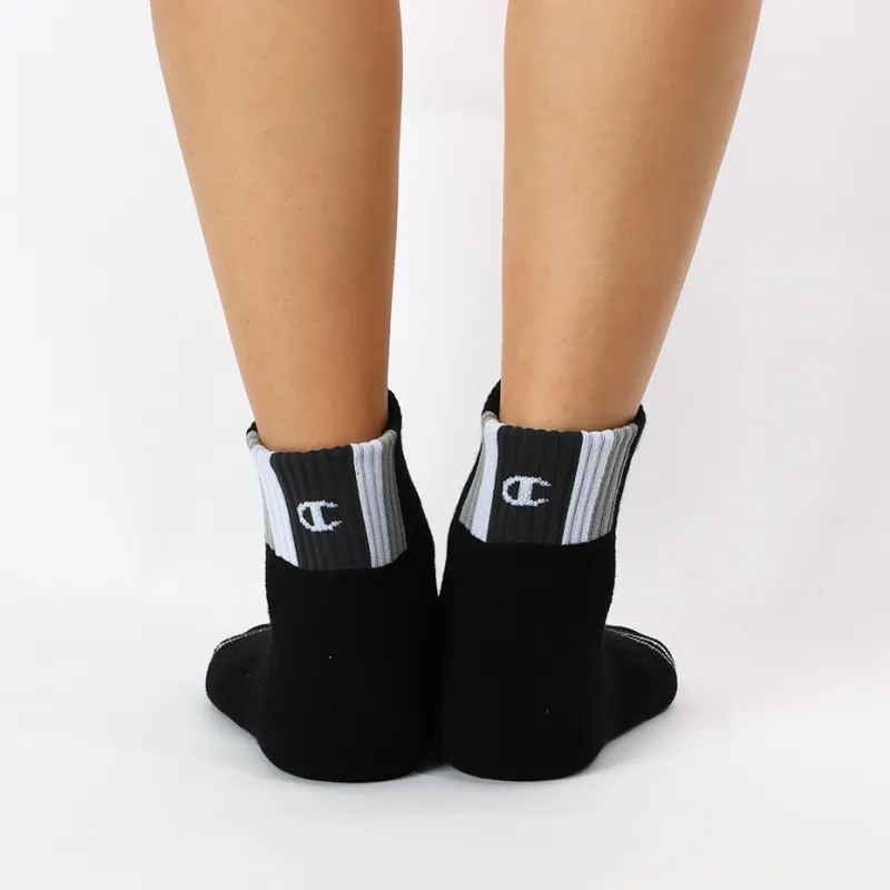 Champion SS24 Ankle Socks Men's 3 Pack Black-2