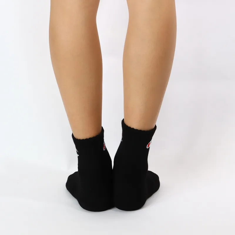 Champion SS24 Mid Calf Socks Men's 3 Pack Black-2
