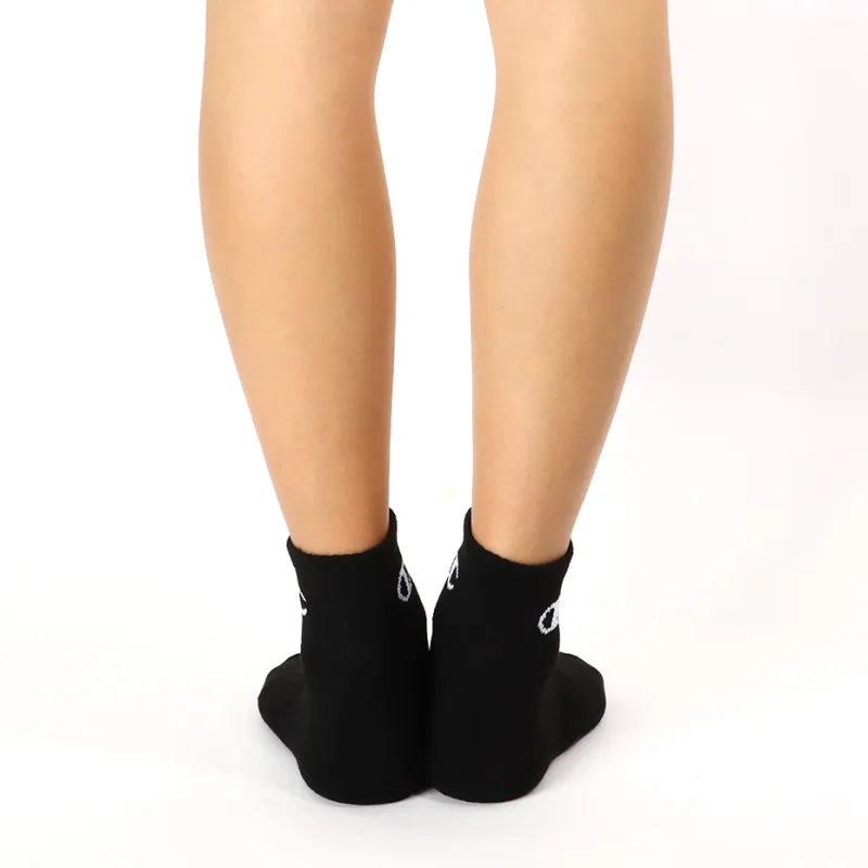 Champion SS24 Mid Calf Socks Men's 3 Pack Black-1