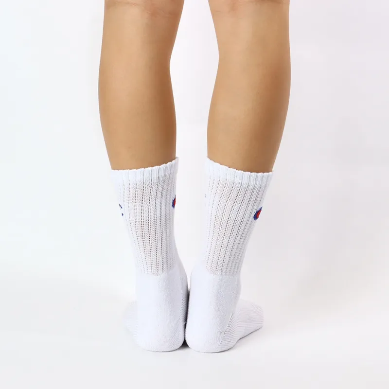 Champion SS24 Mid-Calf Socks Men's 3 Pack White-1