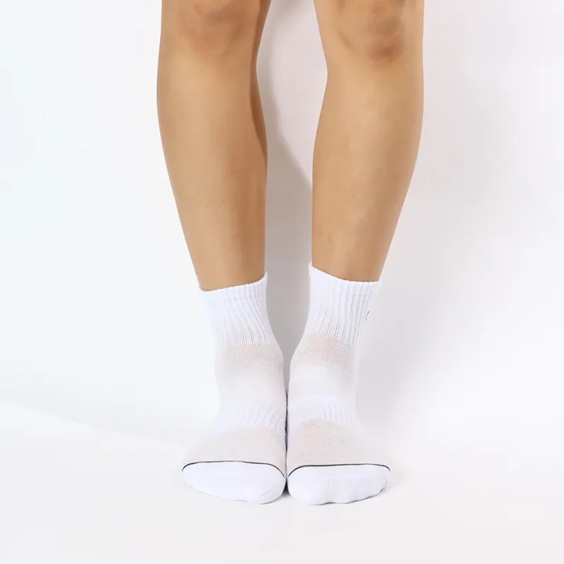 Champion SS24 Mid Calf Socks Men's 3 Pack White-1