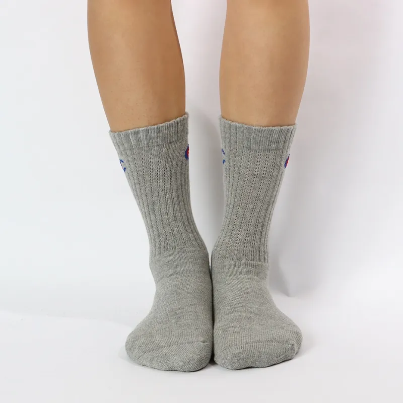 Champion SS24 Knee-High Socks Men's 3 Pack Heather Gray-1