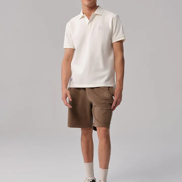 New Era Polo Shirt Men's Ivory White-1