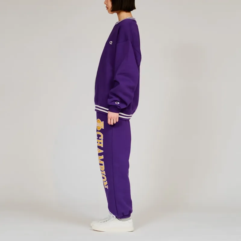 Champion FW24 Knitted Sweatpants Unisex Dark Purple-3