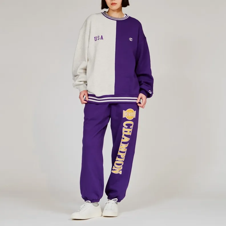 Champion FW24 Knitted Sweatpants Unisex Dark Purple-2