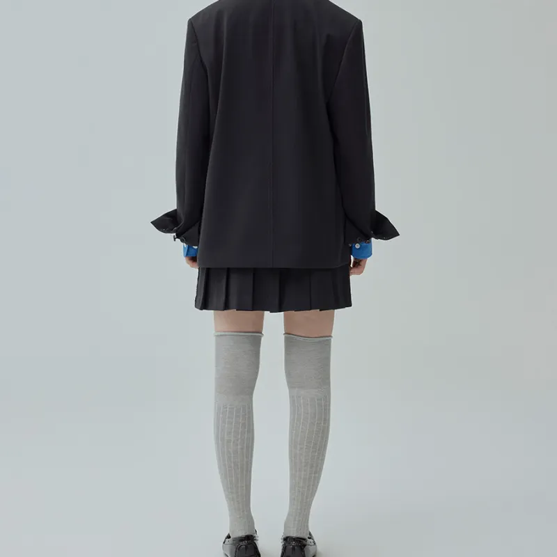COVERNAT Casual Short Skirts Women's Charcoal Gray-3