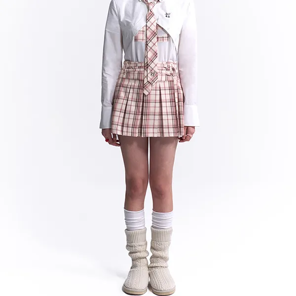 Kirsh FW24 Casual Short Skirts Women's Pink-1