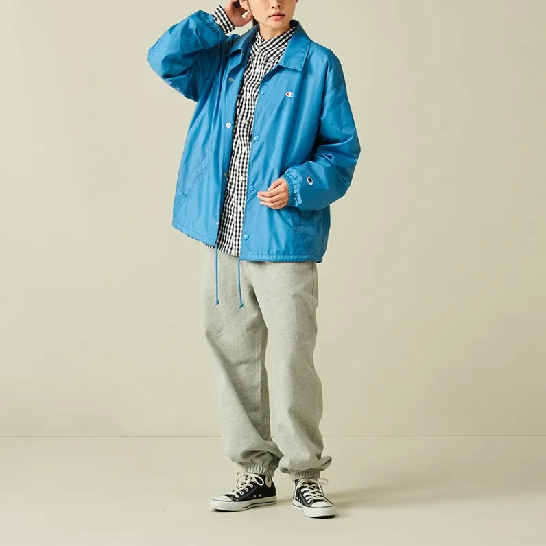 Champion FW24 Jackets & Coats Unisex Light Gray Blue-1