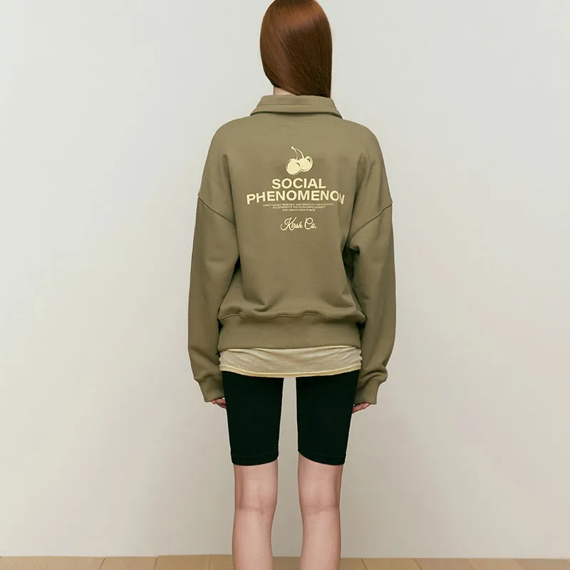 Kirsh FW24 Sweatshirt Women's Khaki-2