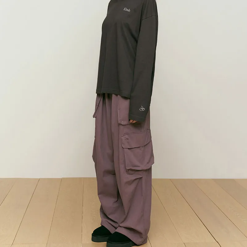Kirsh FW24 Cargo Pants Women's Dark Pink-1