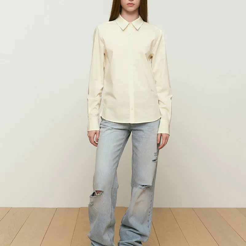 Kirsh FW24 Shirt Women's Light Yellow-1