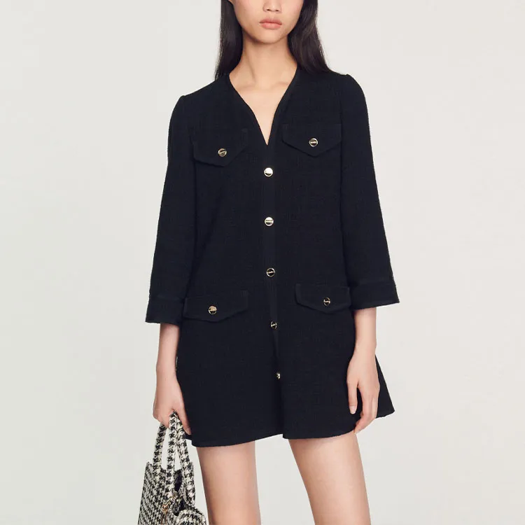 Sandro Long Sleeved Dress Women's-1