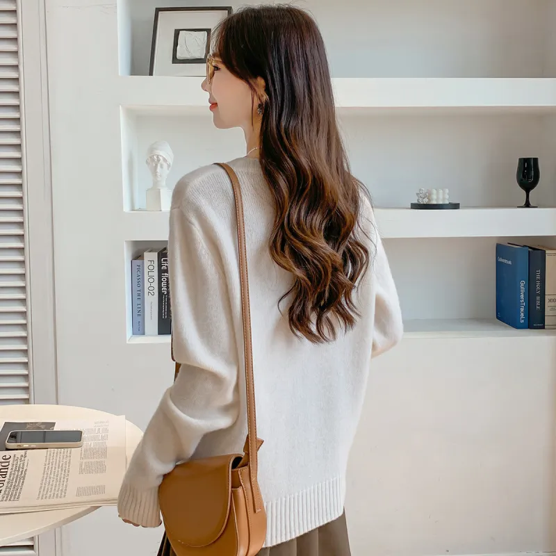 Mokana Cashmere Sweater Women's White-1