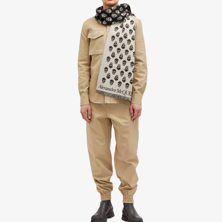 Alexander McQueen Knit Scarves Men's Black-2