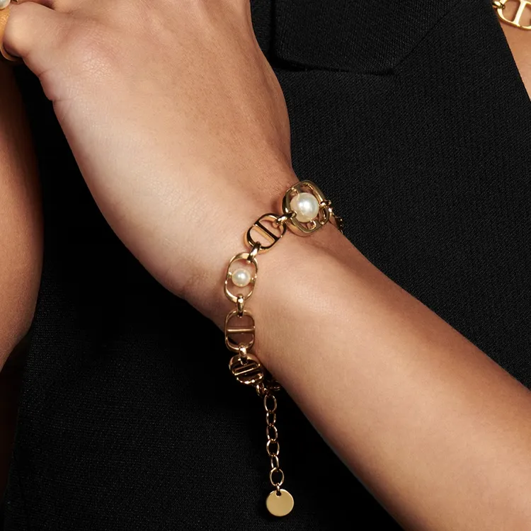 DIOR Metal, Resin Bracelets Women's Gold-1