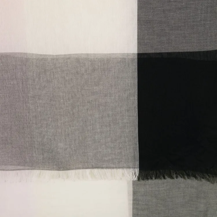 BARBOUR Cotton Knit Scarves Women's Gray-2
