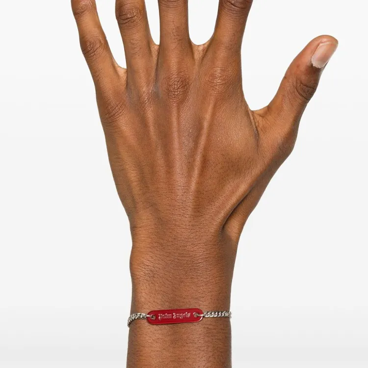 PALM ANGELS Logo Plate Bracelet-2