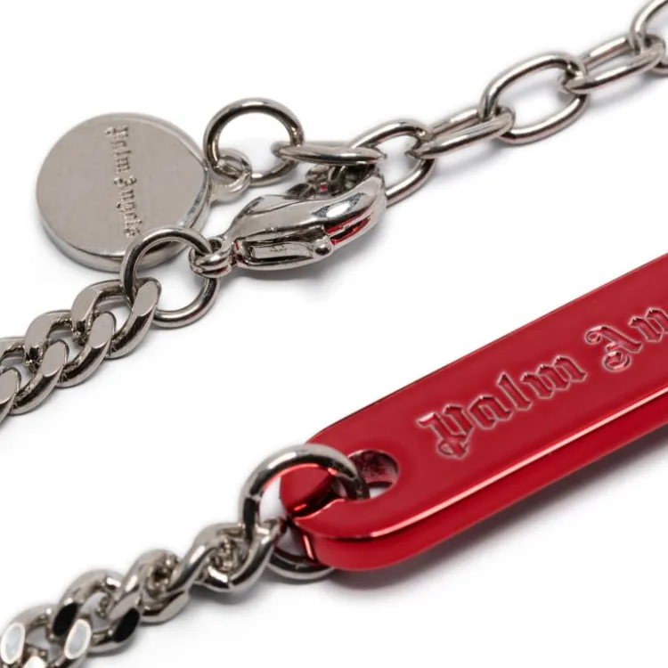 PALM ANGELS Logo Plate Bracelet-1