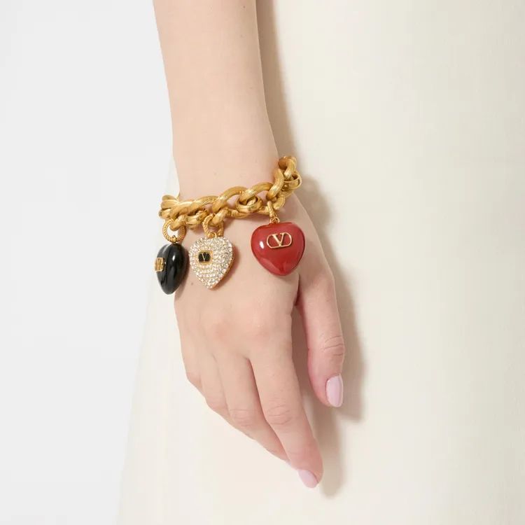 Valentino VLogo Signature Curb Chain Bracelet-1