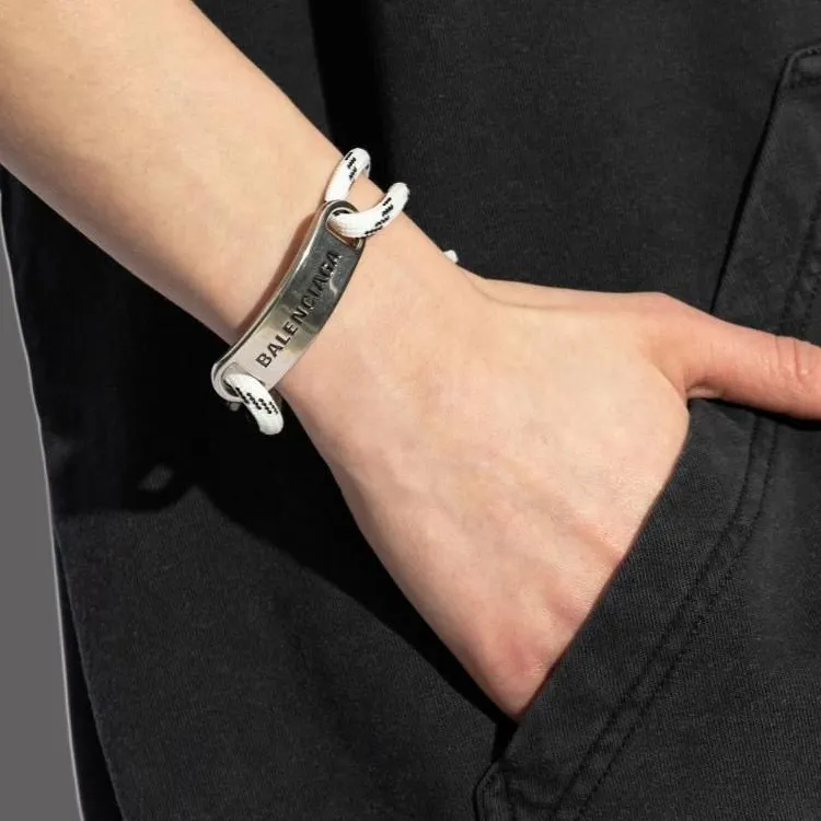Balenciaga Logo Engraved Bracelet-3