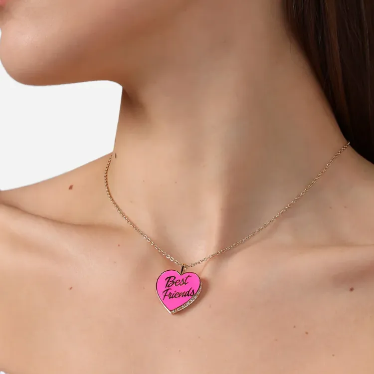 CHIARA FERRAGNI Steel Necklaces Women's Pink-1